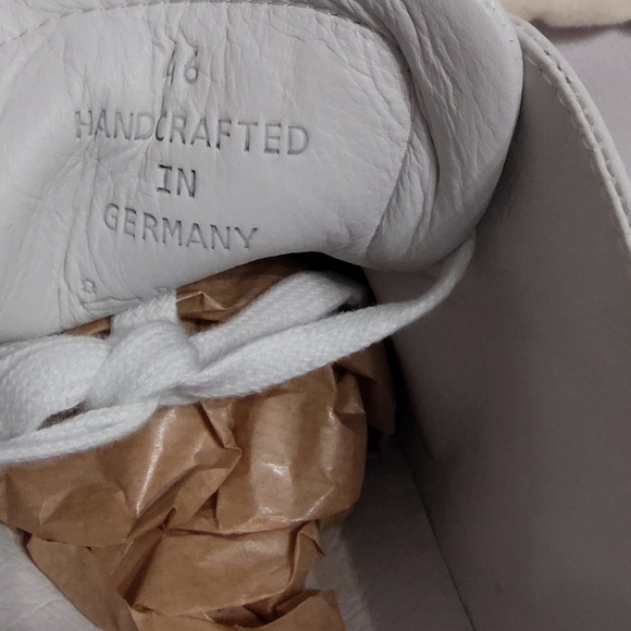 VOR White Leather Minimalist Sneakers NEW Handcrafted in Germany Dust Bags - Picture 4 of 6
